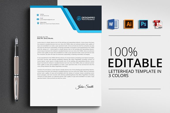 Professional Letterhead Template