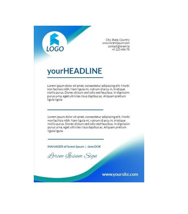 Company Letterhead Example