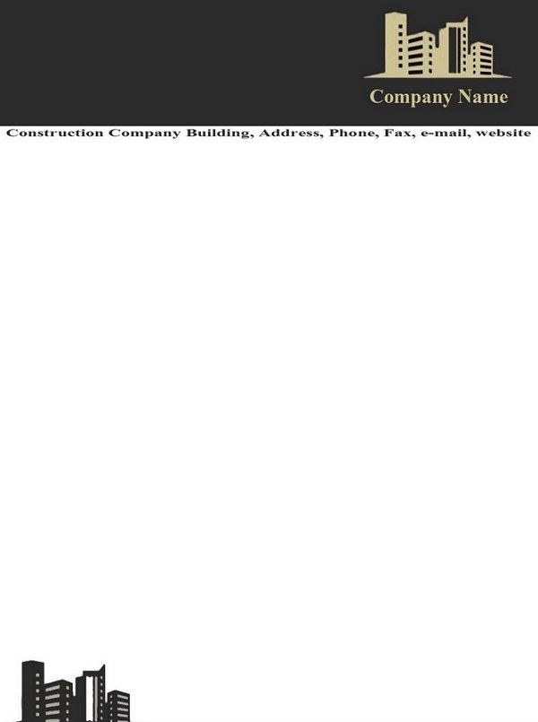 15 Construction Company Letterhead – How To Make The Best Letterhead