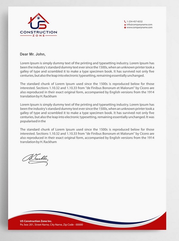 15 Construction Company Letterhead – How To Make The Best Letterhead