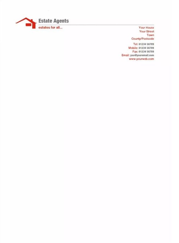 Construction Company Letterhead Template Free - Printable Templates