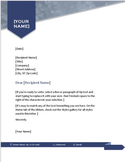 Elegant Letterhead Template 02