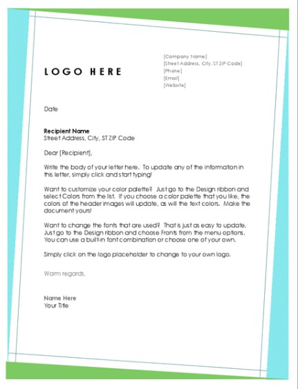 Elegant Letterhead Template 04