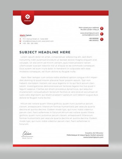 Elegant Letterhead Template