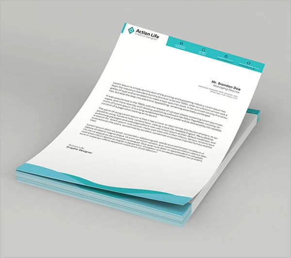 Letterhead PSD Design Template