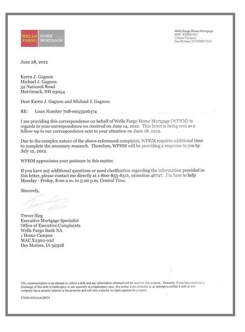 Wells Fargo Letterhead Template