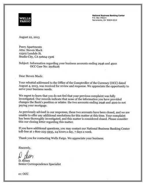 7+ Free Wells Fargo Letterhead The Important Roles Of Letterhead In