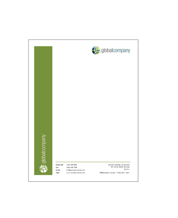 microsoft office letterhead templates BB