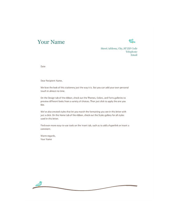 Microsoft Office Letterhead Templates