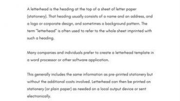 There are many ways to create personal letterhead samples. If in business letters, the letterhead must follow certain roles, you can express your personality in your personal letter. Even in the practices, personal letters don’t require any letterhead. Well, it is unless your personal letters have business purposes. So, are you interested to create a letterhead for your own personal letters? Some ideas below may inspire you. Mentioning Your Name If in general, you must mention your company or institution on your letter’s top, in a personal letterhead, you can just type down your own name. Sure, there is no need to type the complete name. Only having the first and surname is enough. Explore your relativity more by applying any font that you want. The most important thing is that the letterhead is still clearly readable. In case you have a certain job or position, mention it also under the name. The Name’s Initial Do you think that attaching a name is too common? Then, do you just want to try something different? Just like some firms out there, you can put on your name’s initial on the letterhead. For example, if your name is Jason Smith, type JS with a stylish font. Sure, you can also mention what it stands for just under the initial. It is quite easy to apply indeed. At the same time, the initial thing also makes your letterhead look more professional and creative. The First Name Only For a personal letter that is really personal, not containing any business matter at all, the first name only is a good idea. If your name is Michael Stanford, you can just type down Michael on the letterhead. It looks simple but also unique at once. It is not formal at all and this idea is often used when you want to send letters to your close friends or relatives. Address and Contact So, are address and contact needed in a letterhead for a personal letter? It is optional. So, it depends on your wants whether you want to mention it or not. In case you want the recipient to know information about you, typing the phone number or email address is enough. There is no need to mention your real address there. Those are the ideas for personal letterhead samples.