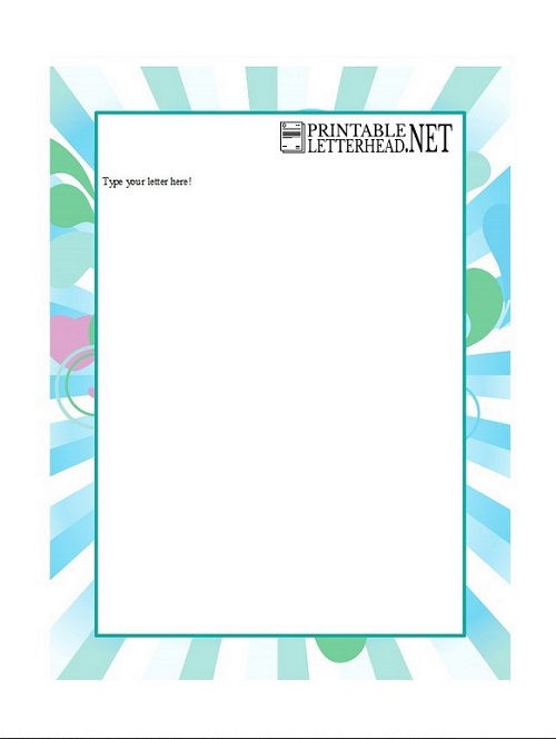 Example Company letterhead template word 2007