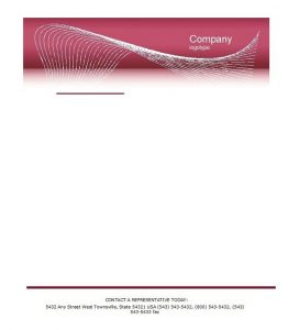 Company Letterhead Sample 08