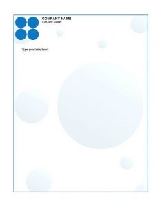 Company Letterhead Sample 10