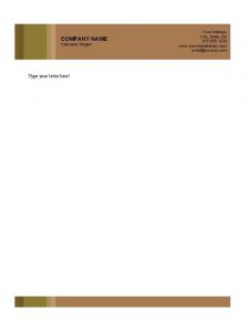 Company Letterhead Sample 11