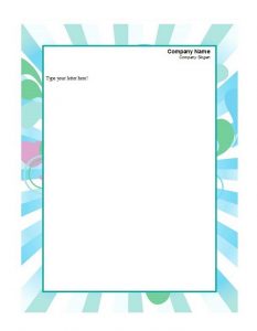 Company Letterhead Sample 17