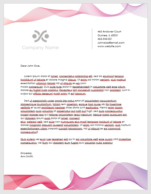 Company Letterhead