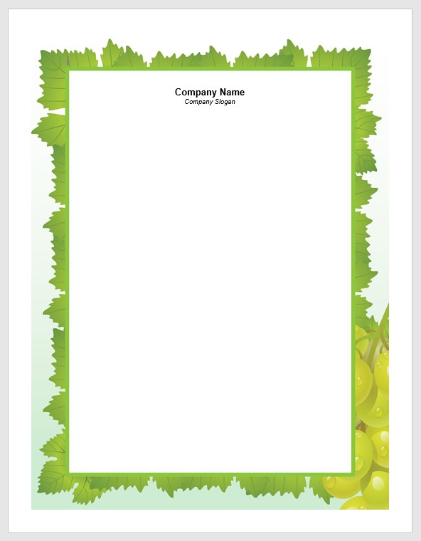 company letterhead example