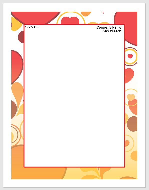 company letterhead word template