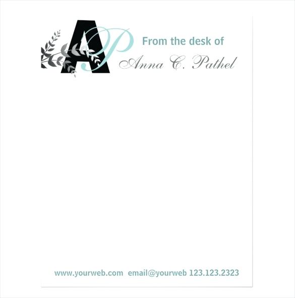 5 Best Job Letterhead Sample Template - Printable Letterhead