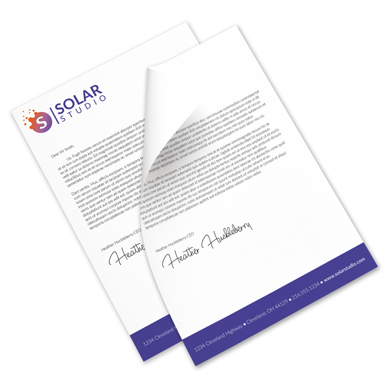 official letterhead format