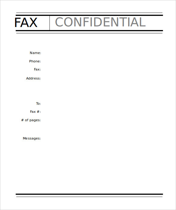 Professional Fax Cover Sheet