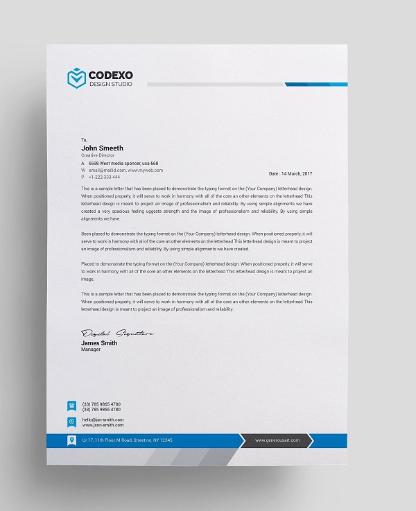 Creative Best Letterhead Design