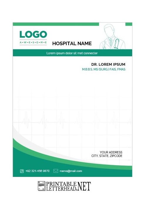 Simple Doctor Letterhead Design