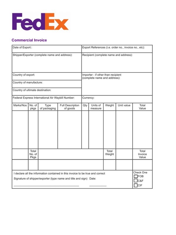 FedEx express letterhead