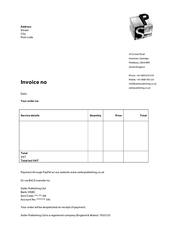 Invoice Template Stationery Psychotherapists Letterhead