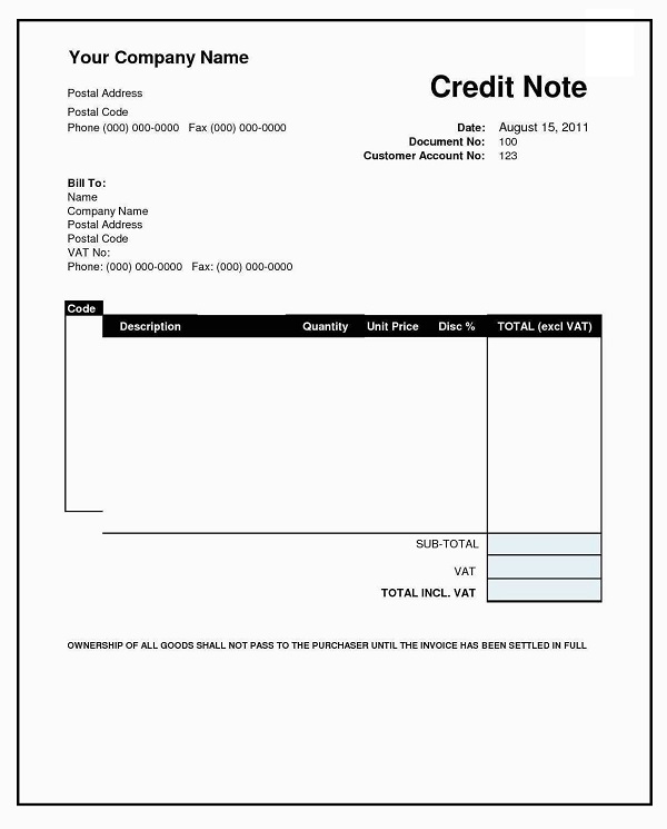 Letterhead Receipt Template 02