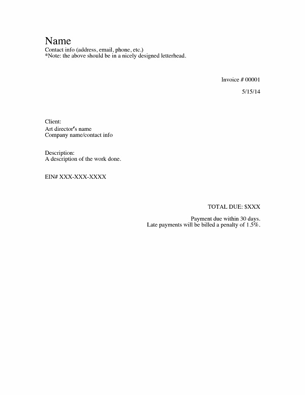 Letterhead Receipt Template 09