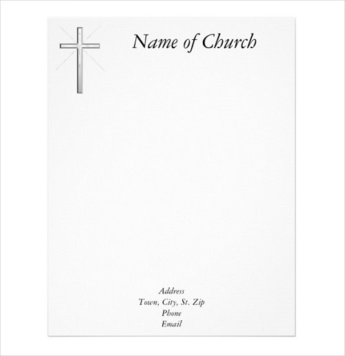 sample church letterhead christian letterhead