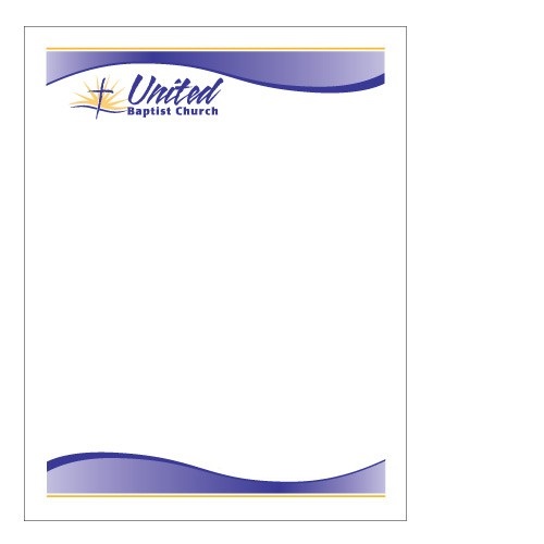 sample church letterhead printable