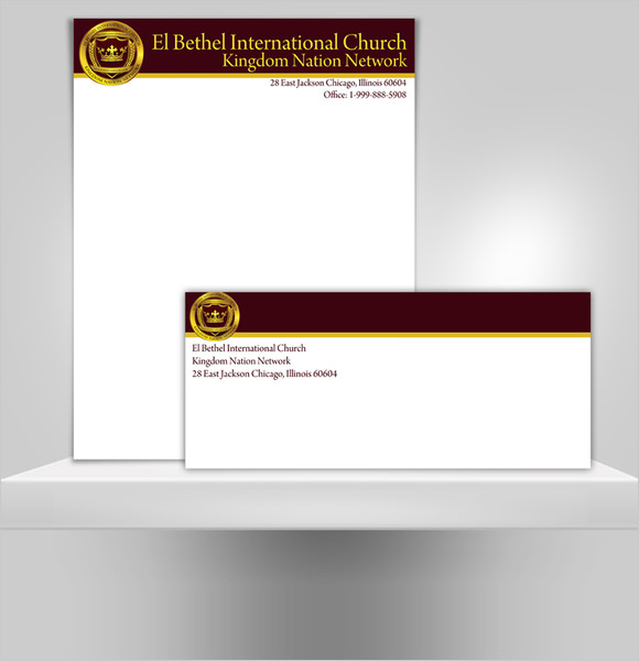 sample church letterhead template