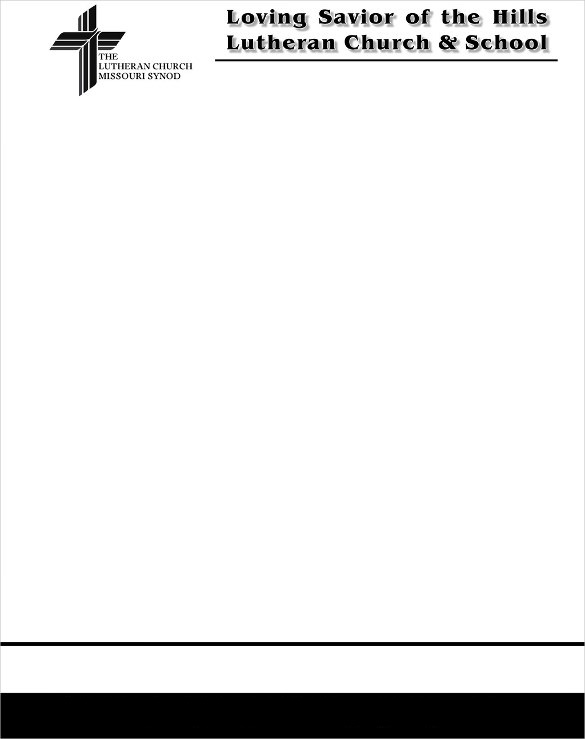 Free Printable Church Letterhead