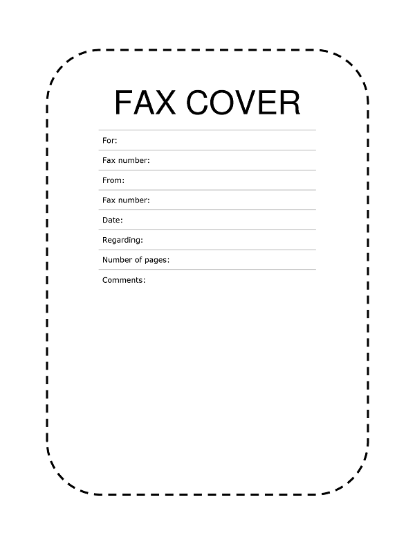 22 fax cover sheet