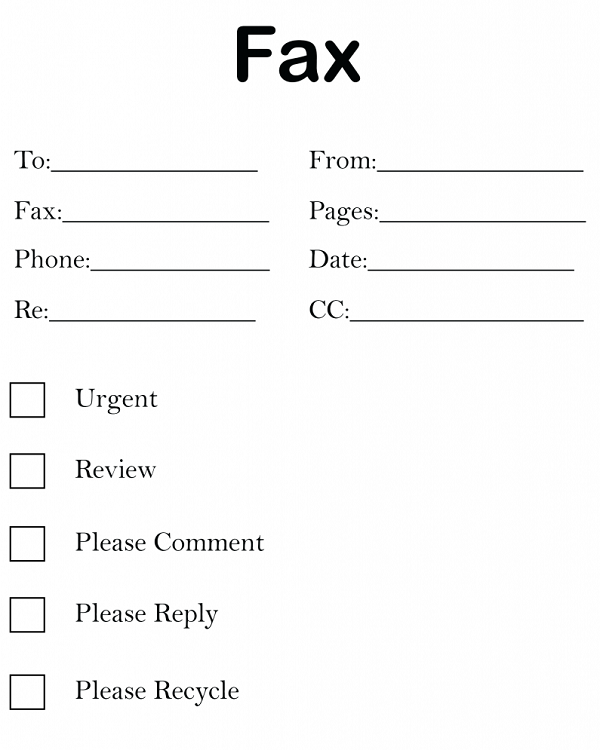 23 professional fax cover sheet