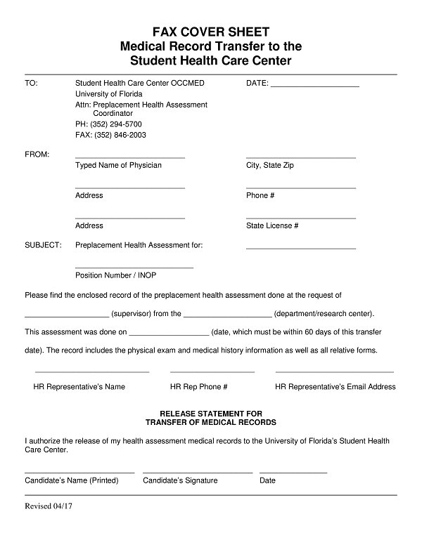 27 medical fax cover sheet