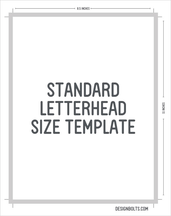 50. Standard Letterhead Size1