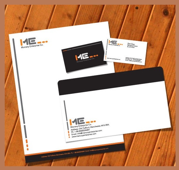 Business card letterhead envelope template