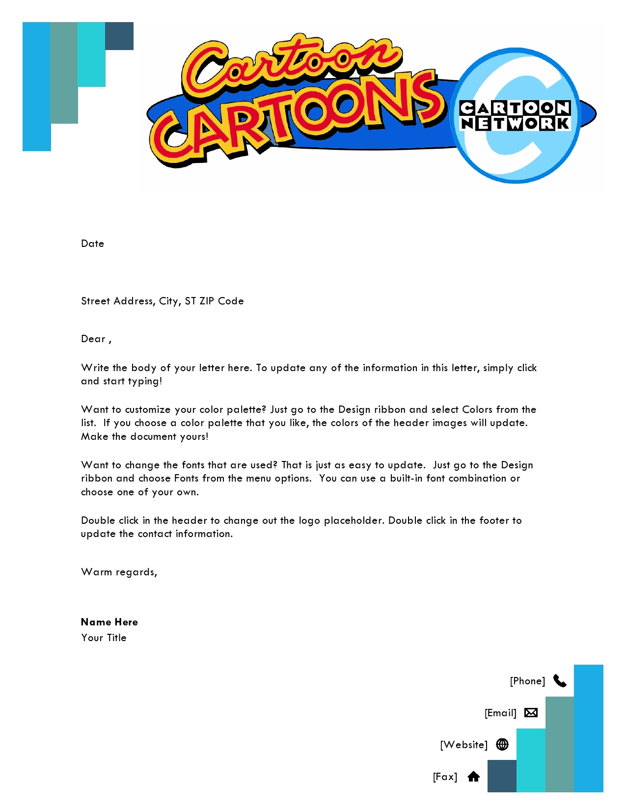 Cartoon Network Letterhead