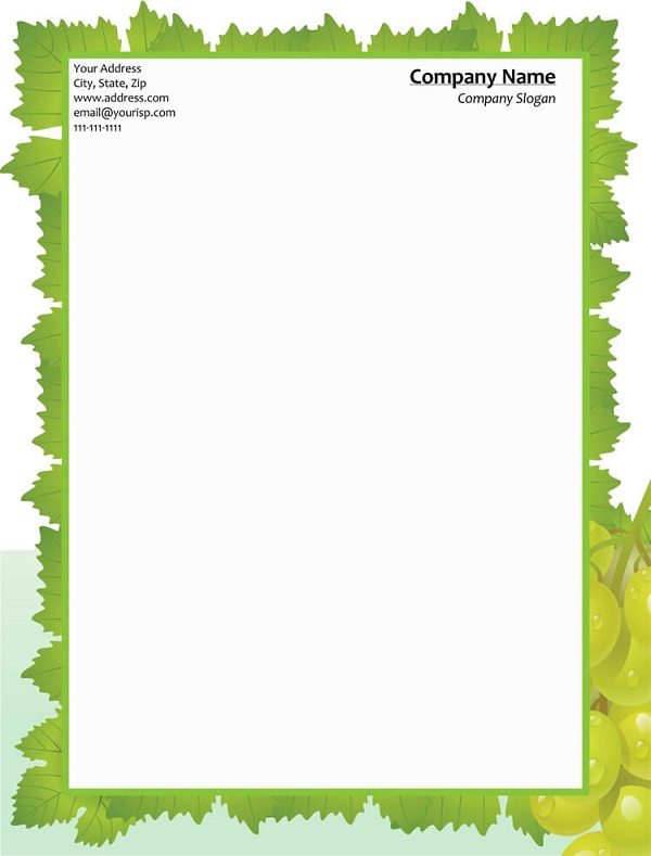 Company Letterhead Template Word