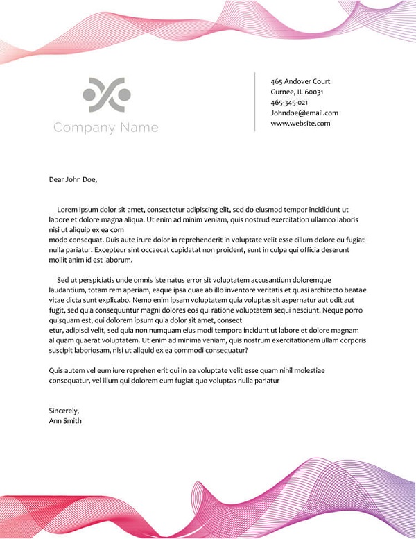 Company Letterhead Template