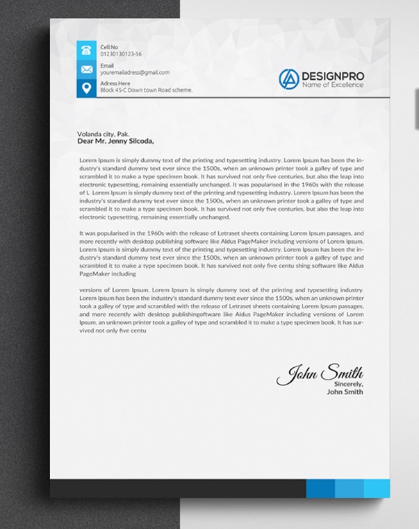 Creative Letterhead Template Free Download