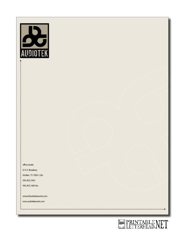 Graphic designer letterhead AA