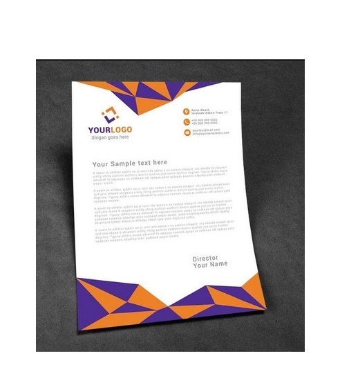 Letterhead Template Illustrator Sample