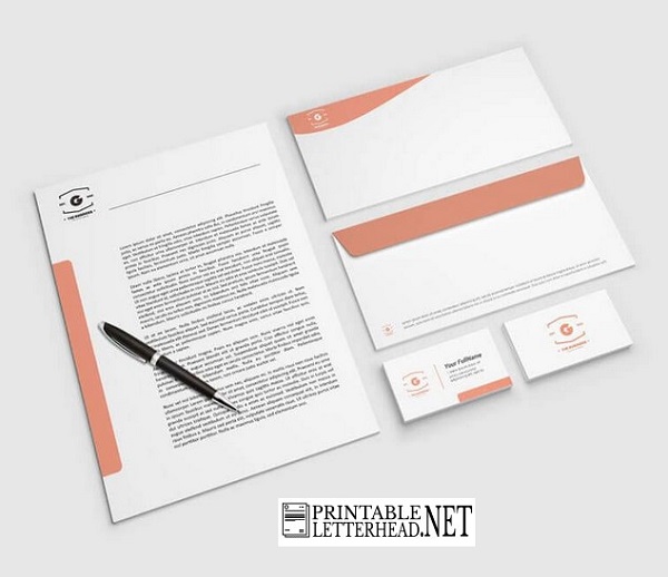 Letterhead envelope mockup