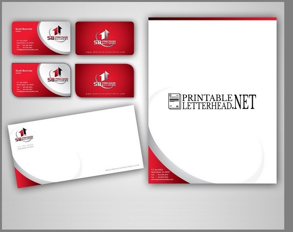 Letterhead envelope visiting card