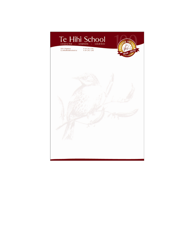 Personable School Letterhead