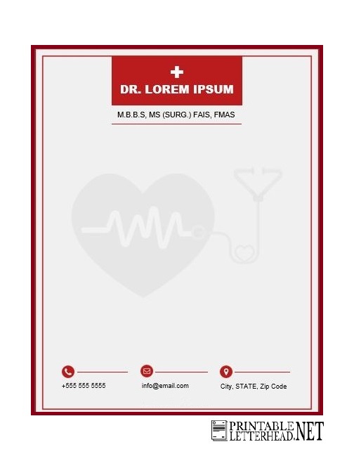 doctor medical letterhead